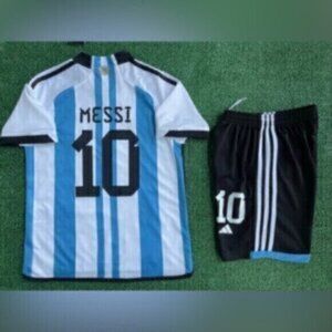 2022/23 Argentina kids soccer jersey youth Messi soccer kids